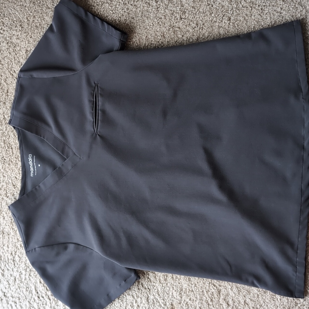 Grey mandala scrub top